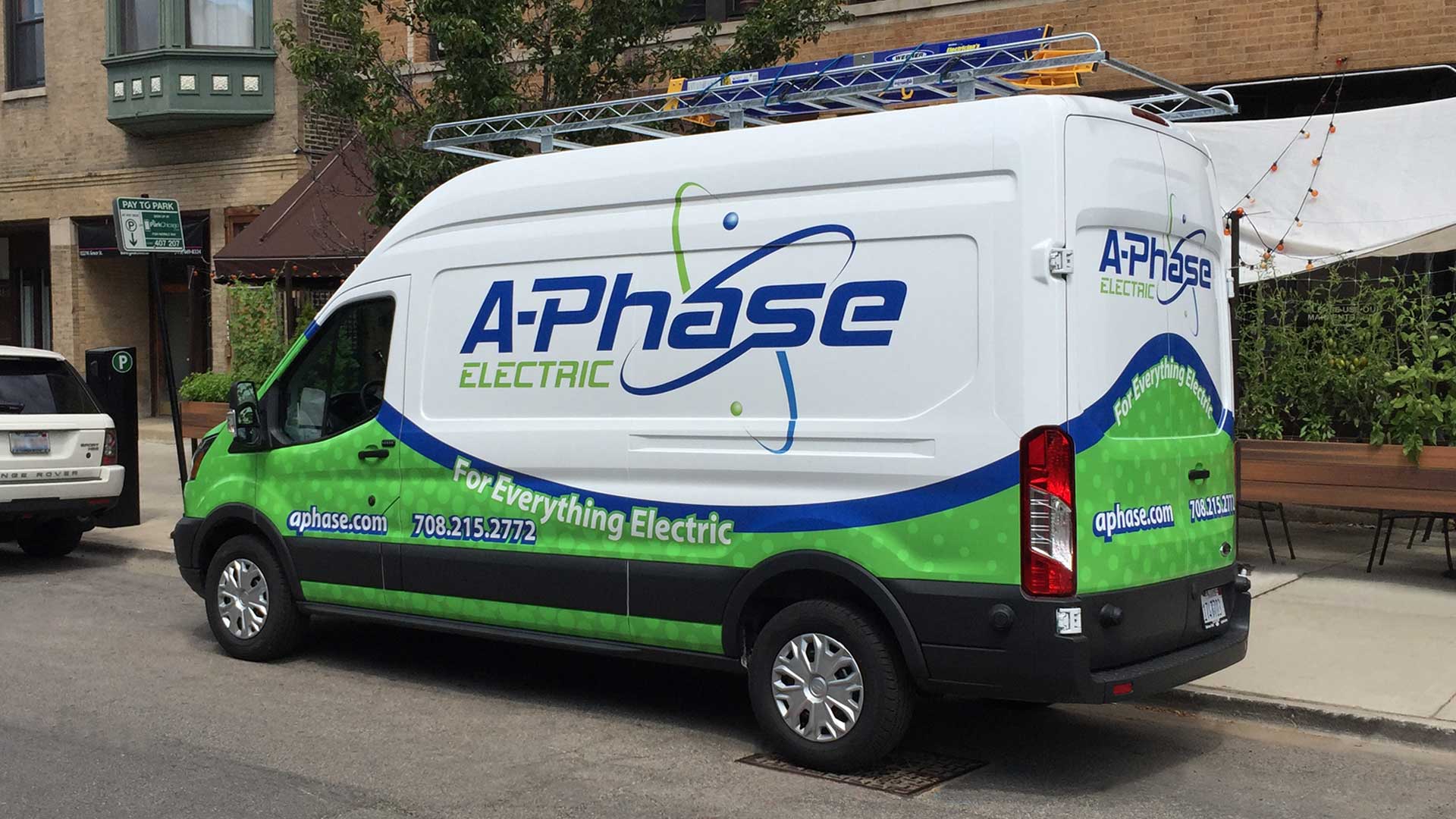 A-Phase Electric Service Truck Chicago North Shore